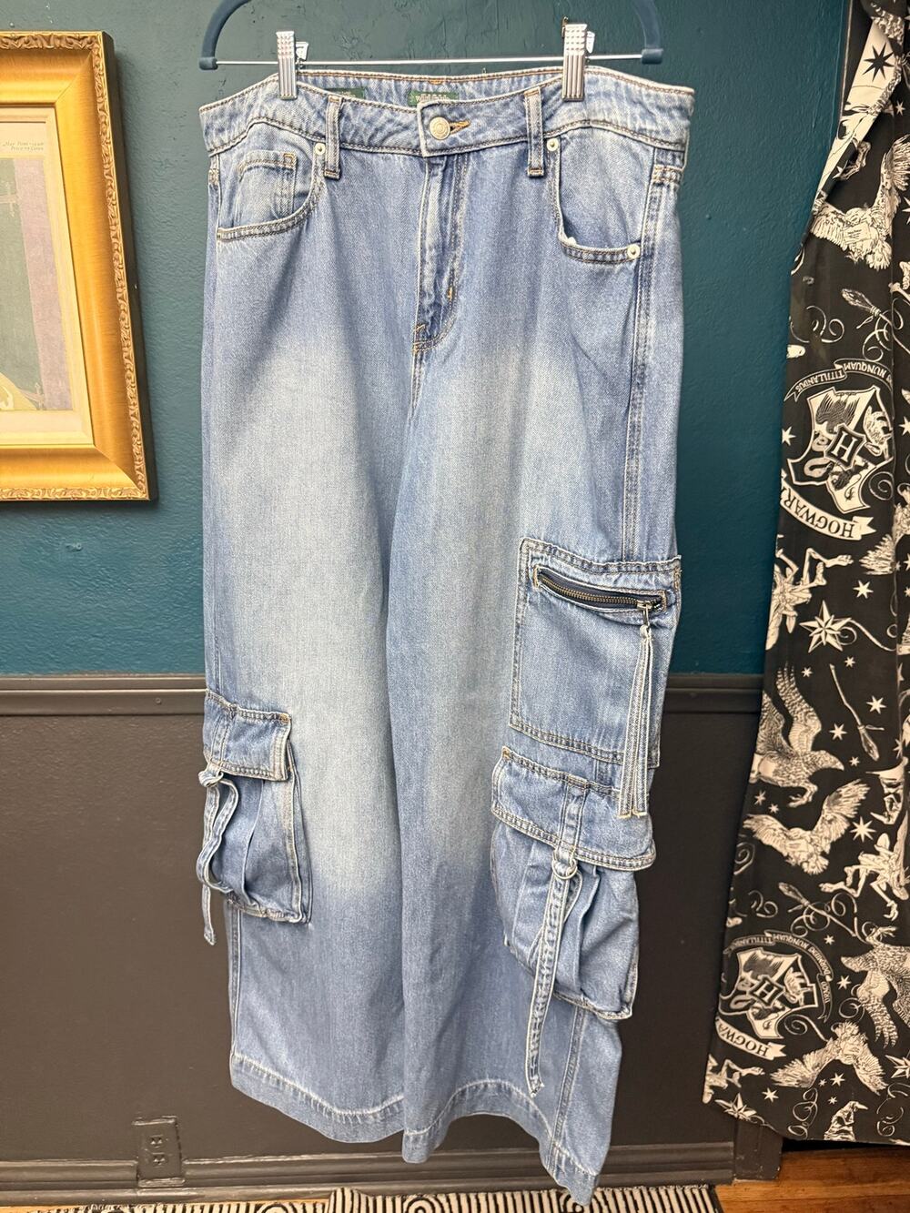 Wide Leg, Baggy Cargo Jeans Unisex 37”W x 29”L Wild Fable Y2K vibes, Street Wear